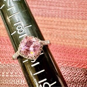 Fragrant Jewels Pink Gemstone Silver Ring